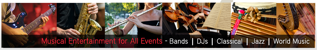 Musical Entertainment for All Events - Bands | DJs | Classical | Jazz | World Music